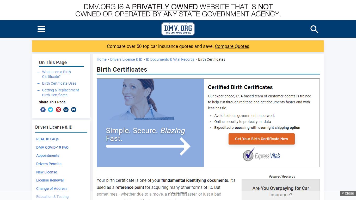 How to Get a Copy of Your Lost Birth Certificate | DMV.ORG